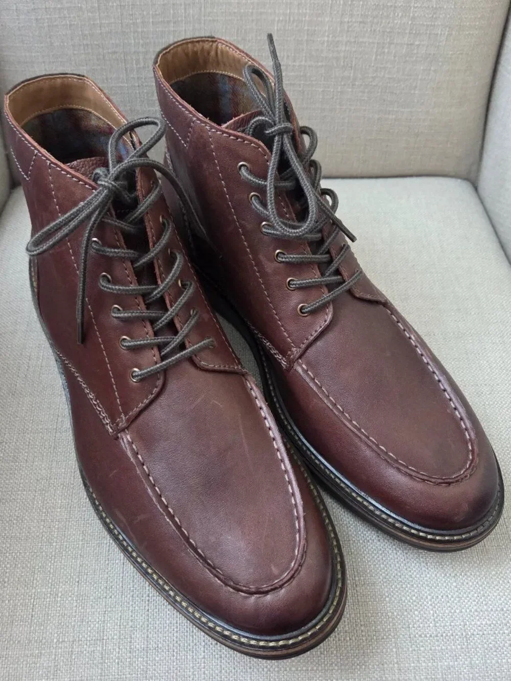 Clarks Chantry Up Mens Chukka Lace Up Boots Size 13 Brown Leather Smart Casual
